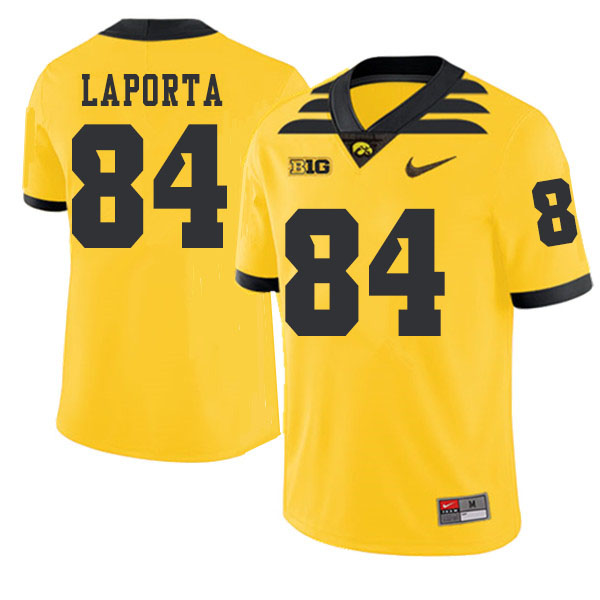 2019 Men #84 Sam LaPorta Iowa Hawkeyes College Football Alternate Jerseys Sale-Gold - Click Image to Close